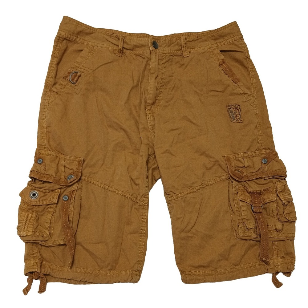 Fuhao Cargo Shorts Men Size 34 Tan Hiking Outdoor Dad Fishing Casual Pockets